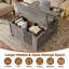 Table basse à plateau relevable avec rangement Farmhouse, grande table basse carrée de 35 po avec compartiment caché, table centrale en bois rustique pour le salon, chêne gris-302007940
