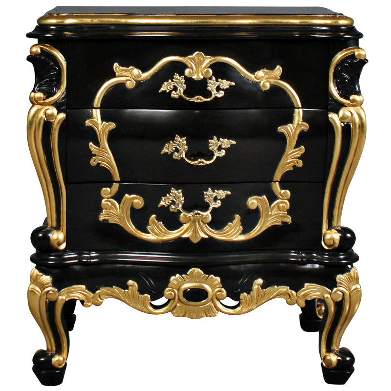 Table de bout à 3 tiroirs Rococo Vienna
