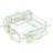 Wood Daybed with 3 Drawers, Desk, Lights, Shelves and Charging Station-1200264589-1200264584