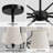8-Light Modern Dimmable Chandelier With Fabric Shades-1139210076
