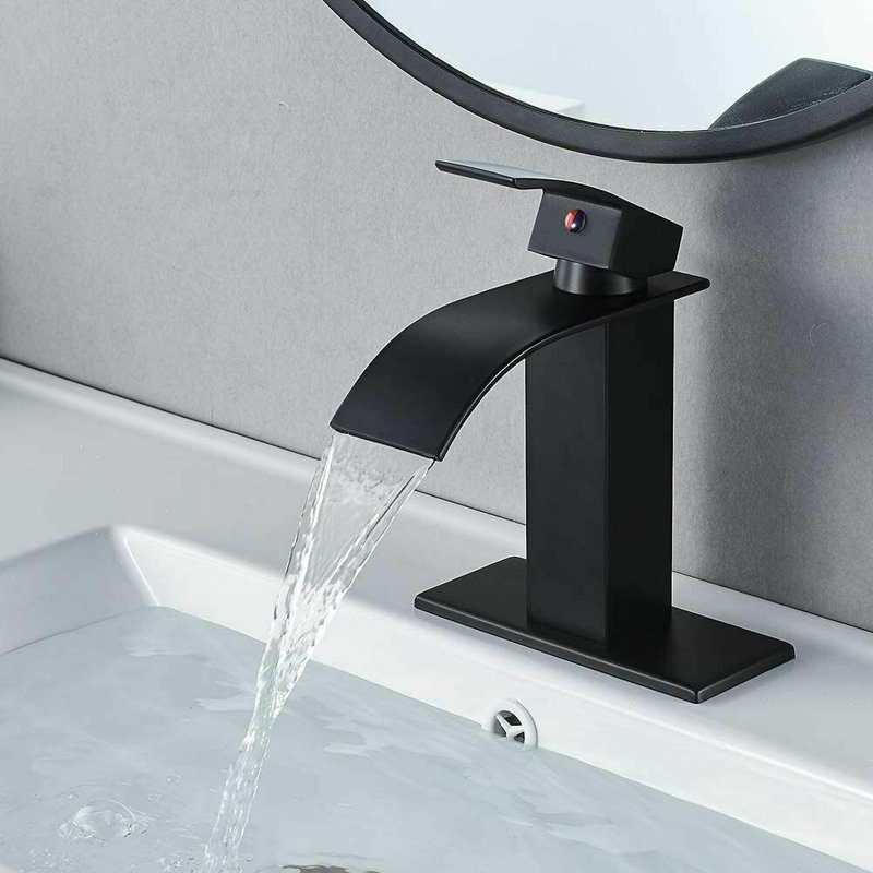 Single-handle Bathroom Faucet, Matte Black 1 , 1.8 GPM