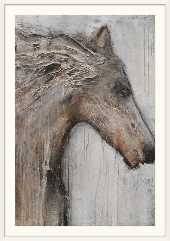 Aieden Print, 44" H x 32" W x 1" D, White Framed