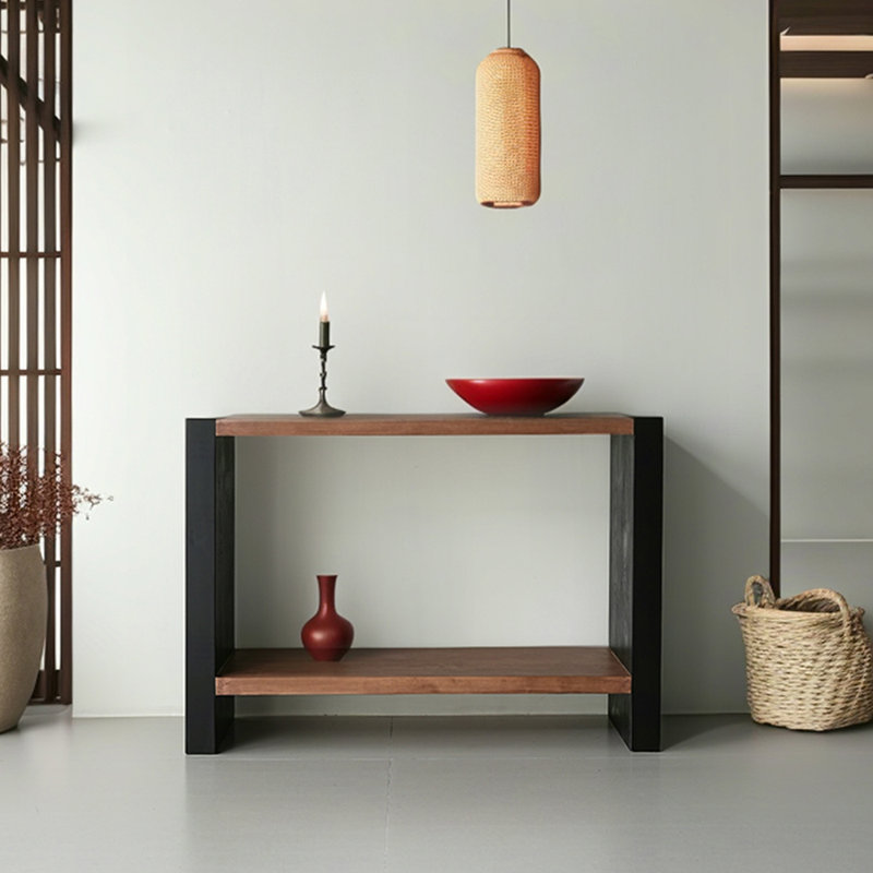 Console Wabi-sabi,  H 33,5 po x l 47,2 po x P 13,8 po