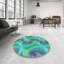 Tapis 100% à motifs lavables à la machine 2989_WSH-PAT3199-LBLU-68390702