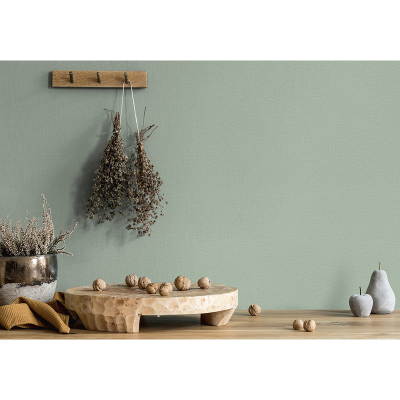 Murshed 10.5m x 53cm Textured Wallpaper Roll, Dark Green