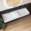 Lavabo de salle de bain mural double 54 po
