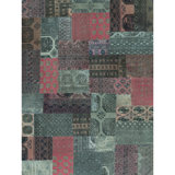 Afghan Wool Patchwork Area Rug