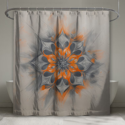 Rideaux de douche complexes extra longs Mandala