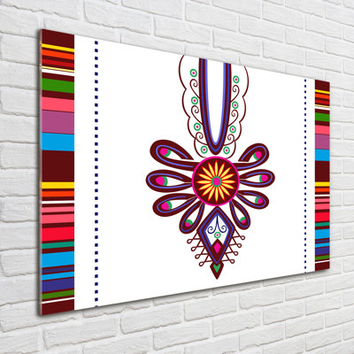Polish Folk Pattern - No Frame Print on Glass