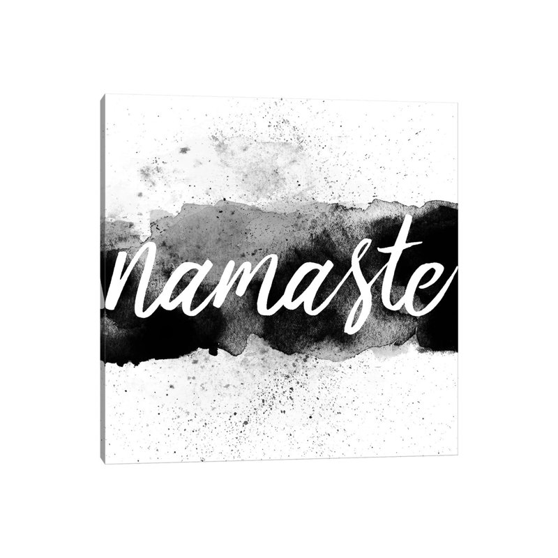 Namaste 1 Piece Wrapped Canvas Wall Art, 30.48 cm H x 30.48 cm W