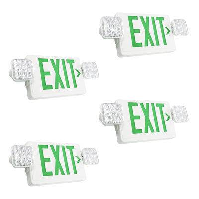MW LIGHTING LED Emergency Light,Exit Sign Light With Emergency Backup Ni-cd Battery