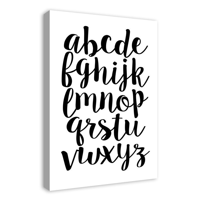 Art sur toile minuscule alphabet Maggio, Toile tendue, H 30 po x l 20 po x P 1,25 po