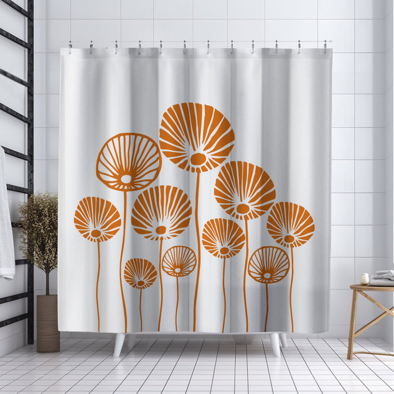 Rideau de douche Coco, Orange