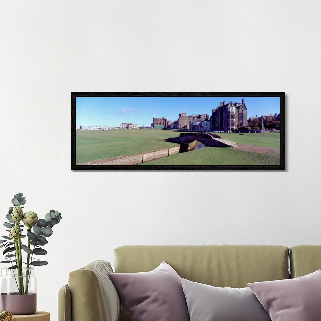 Footbridge In A Golf Coursethe Royal & Ancient Golf Club Of St Andrews, St. Andrews, Fife, Scotland by Panoramic Images - Print on Canvas