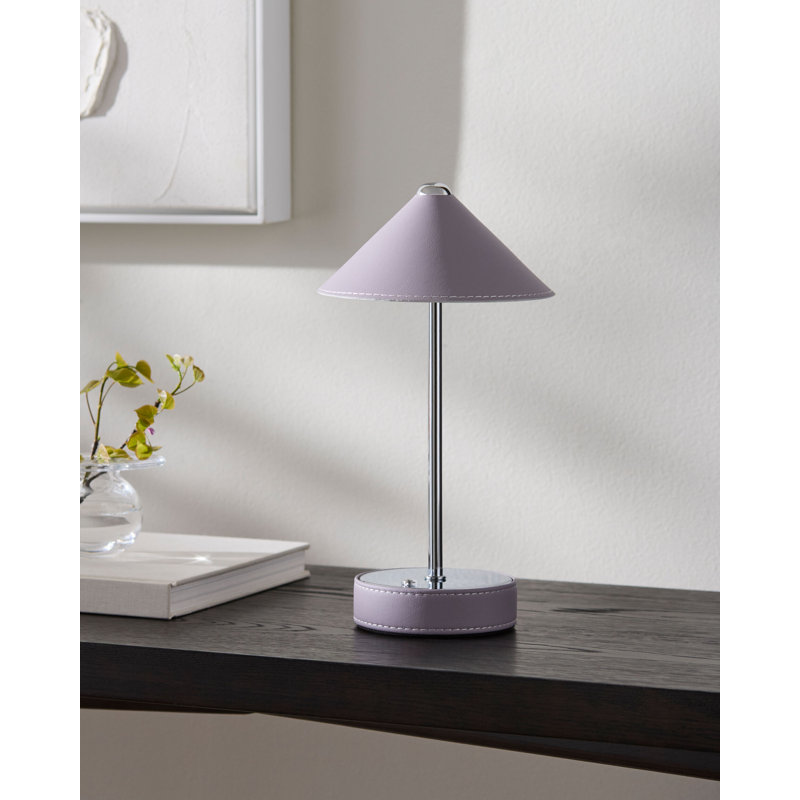Lampe de table à DEL intégrée Buntin, Mauve