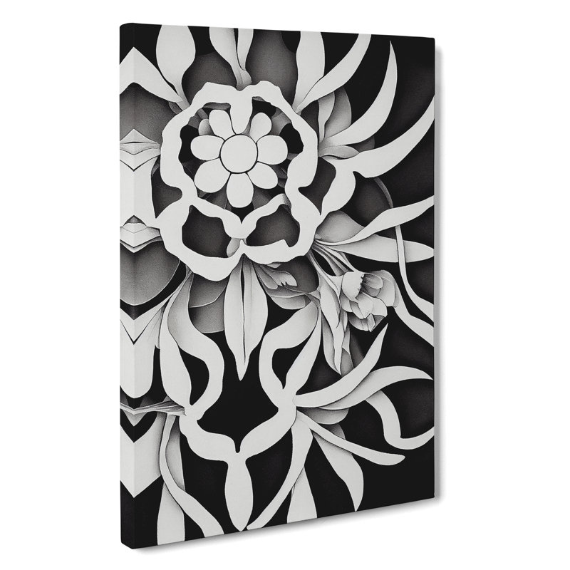 The Adventurous Flower - Wrapped Canvas Print, 50cm H x 35cm W x 3cm D