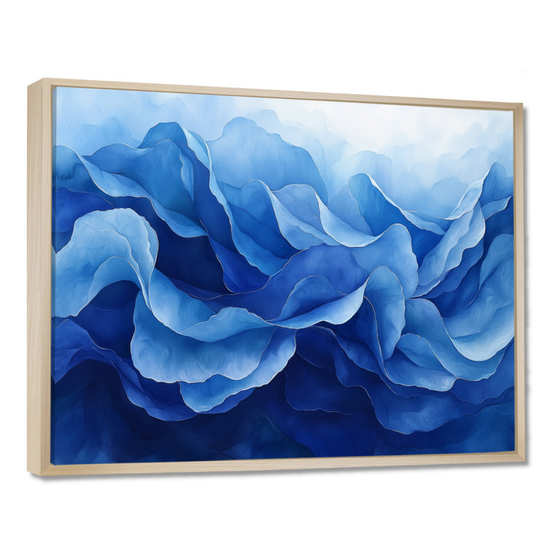 Délicats pétales de fleurs en mouvement III - fleurs abstraites, art mural, H 12 po x l 20 po, Cadre flottant, Brun