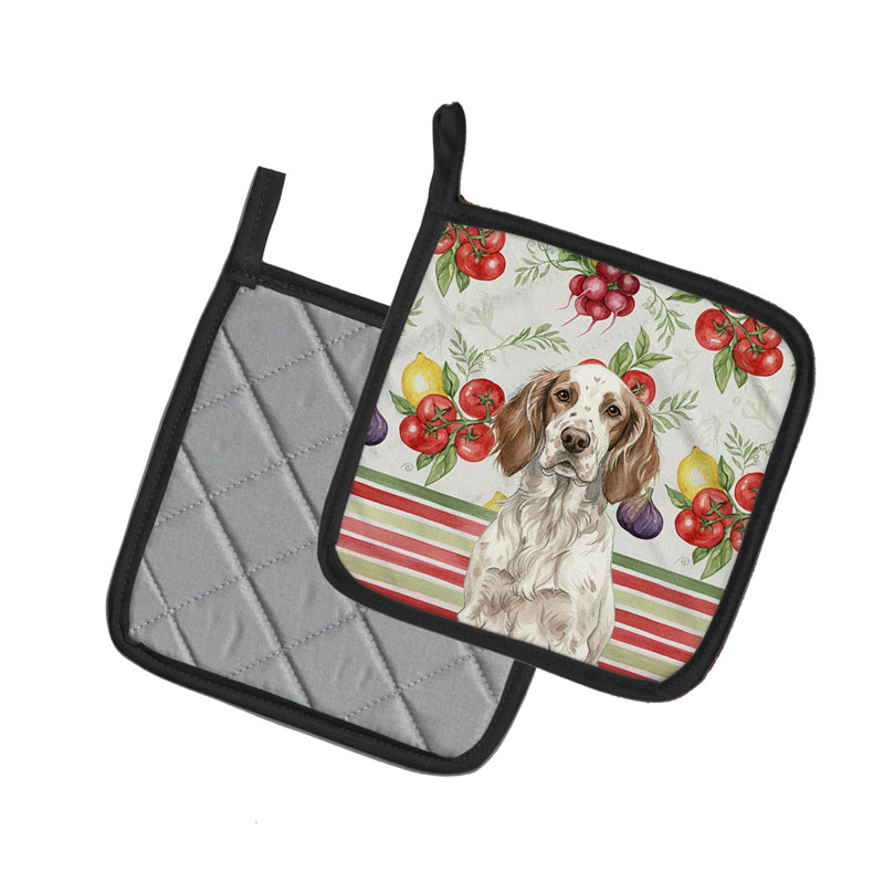 Paire de porte-casseroles en cuir, Blanc