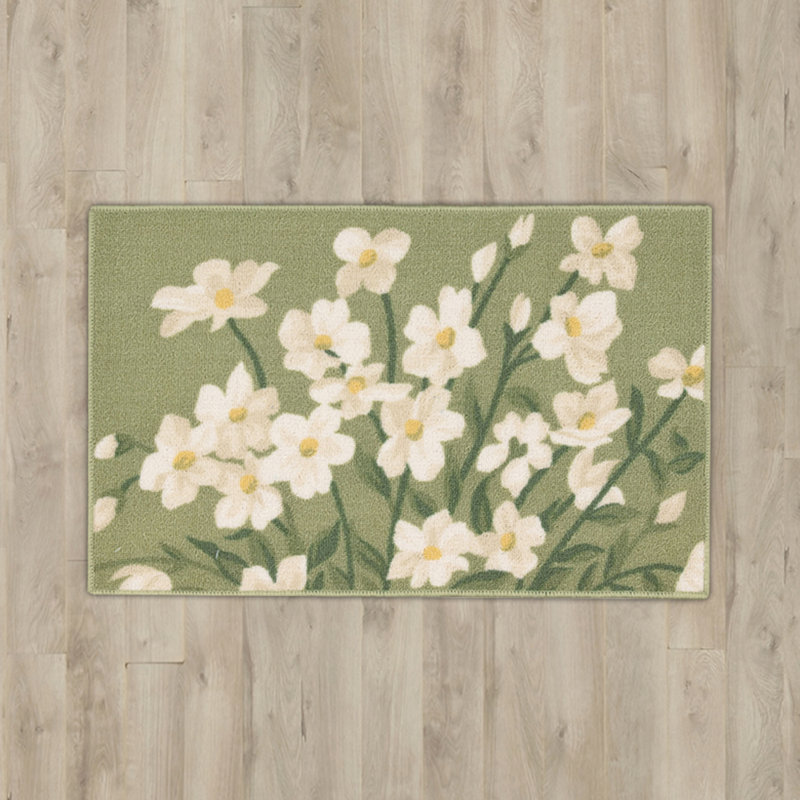 Tapis en cascade vert-bleu light Andora