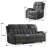 Skillern 3-Piece Microsuede Reclining Sofa Set-103707539