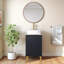 Ensemble de meuble-lavabo simple moderne 18 po noir