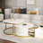 Round Nesting Colton Coffee Table With Fluted Design And 1 Drawer-1380607383