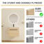 Abdurahmon 24" Single Sink Wall Mounted Bathroom Vanity,Floating Vanity with 2 Doors and White Resin Sink Top-680417186