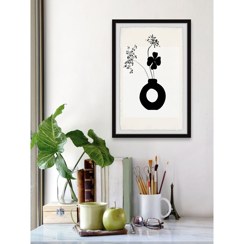Donut Vase - Single Picture Frame Print, 45cm H x 38cm W