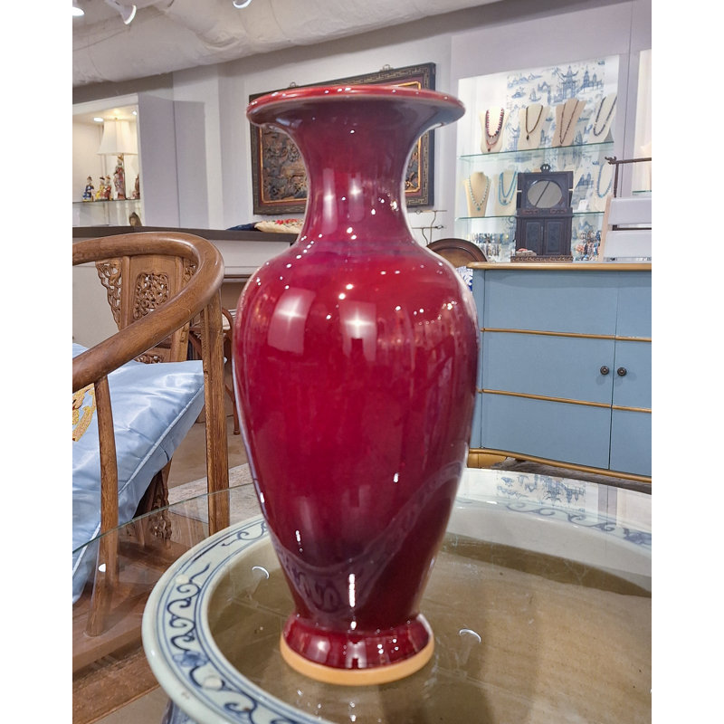 Vase en porcelaine Sang de bœuf
