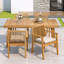 Ensemble de table de patio en bois d'acacia-2025147757-2025147756