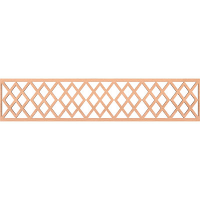 46 3/4"W x 10"H x 1/4"T Hadley Fretwork Moulding, Alder