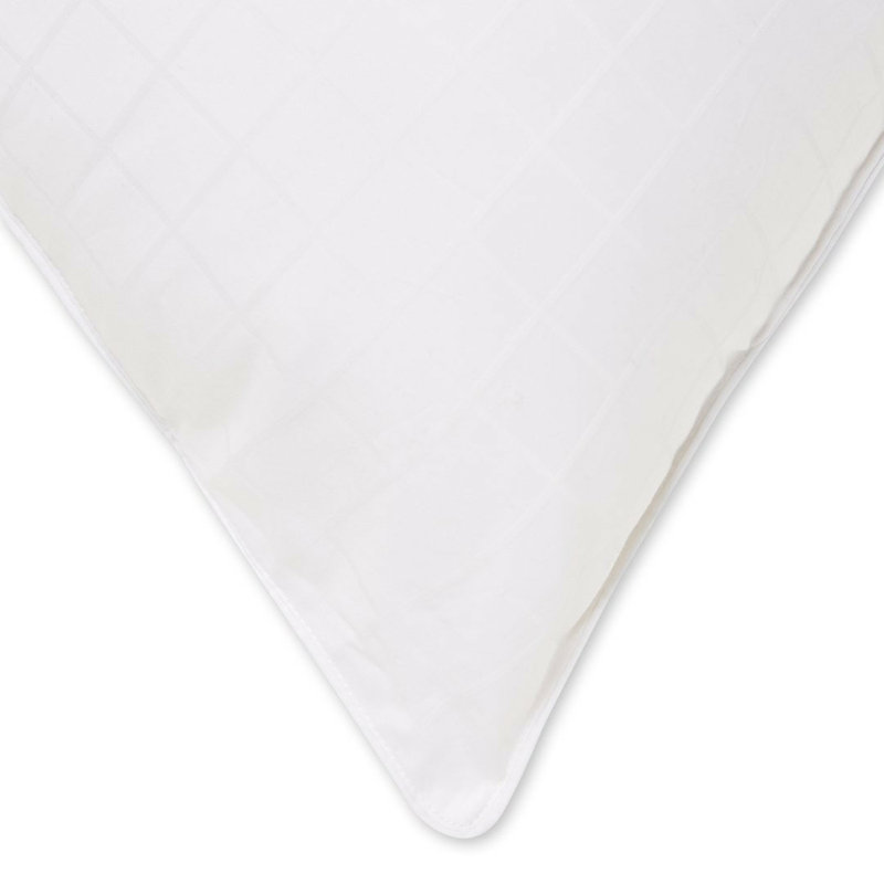 Exquisite Hotel Cotton Windowpane Pillow, Firm Density, King