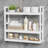 3-Tier Bamboo Wall Mount Storage Shelf - Adjustable Bathroom Over Toilet Shelf, Multifunctional Space-Saving Organizer For Living Room, Kitchen, Bedroom