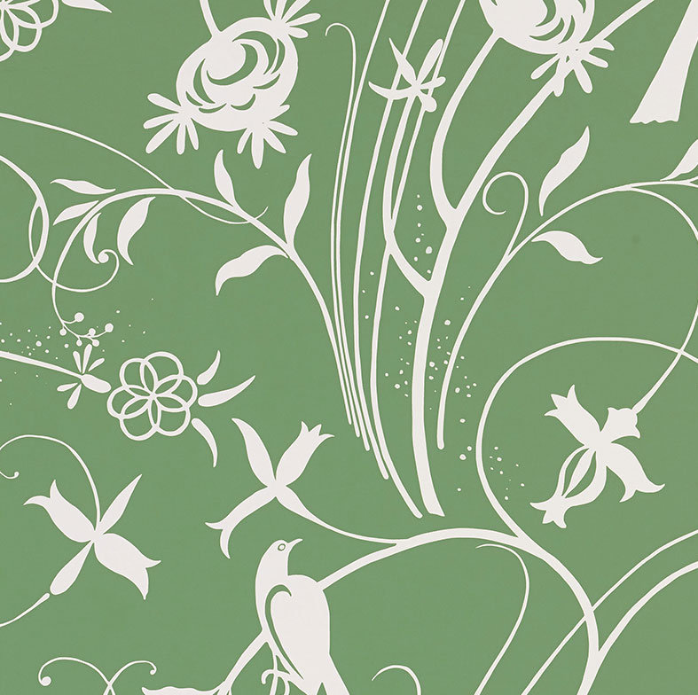 Sky Meadow Wallpaper, Green