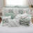 9 Piece Cotton Percale Comforter Set Aqua Queen-117508888