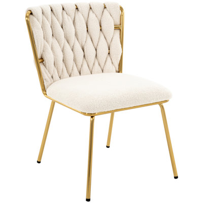 Waiting Room Chair Velvet Vanity Dining Chairs, Upholstered Makeup Accent Reading Chair,Metal Legs for Kitchen, Bedroom, Living Room