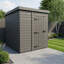 Total Sheds 5ft x 4ft Composite Pent Garden Shed - Single Door - No Windows - EPDM Rubber Roof - UK Manufactured