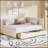 Full Size Linen Upholstered Daybed with 2 Storage Drawers, No Box Spring Needed, Ideal for Modern and Functional Living-1955329378