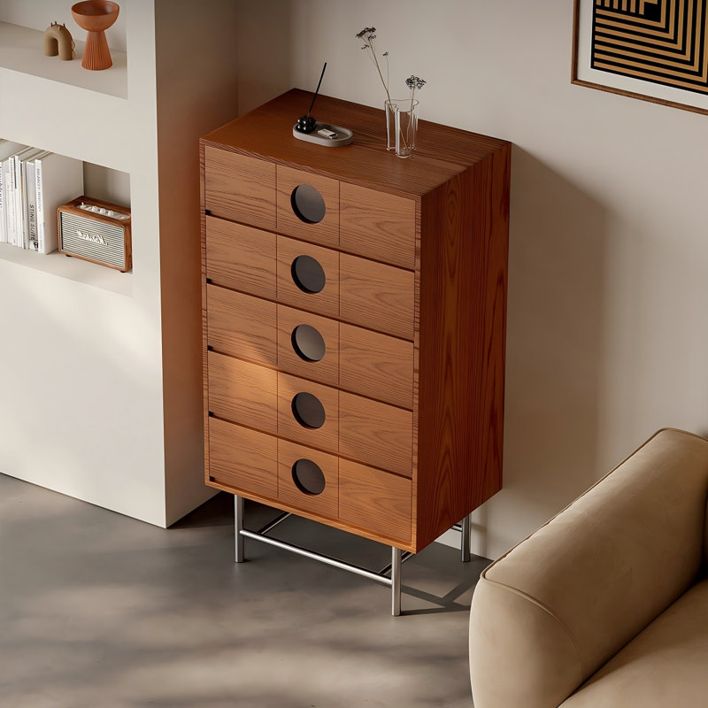 Commode à 5 tiroirs brune 24,80 po