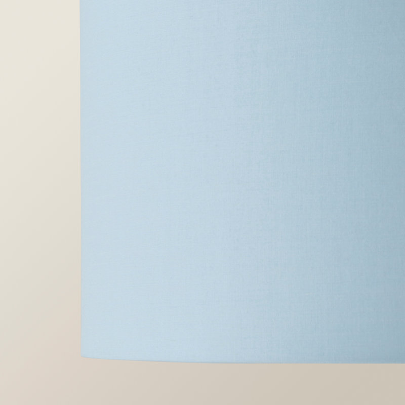 Drum Lamp Shade ( Slip-On ), 15cm H x 25cm W x 25cm D, Blue