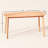 Rectangular Kitchen Table,Wood Dining Table With Large Tabletop