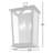 Ohearn 9.5 Inch Outdoor Wall Sconce in Black