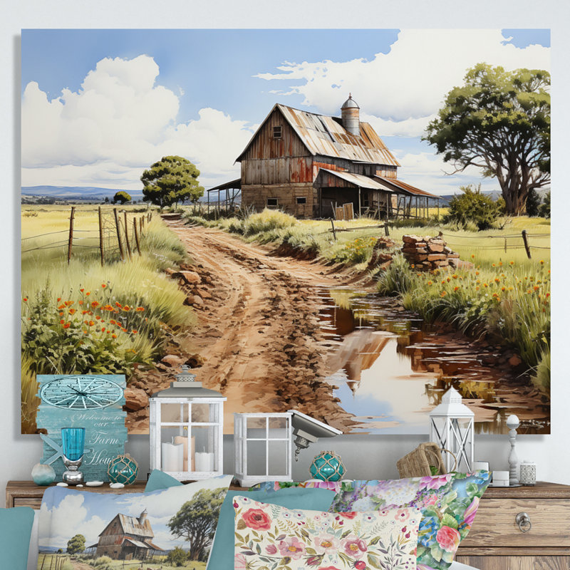Bhargav Barns Rustic Charm V sur impression sur toile, Toile tendue, H 30 po x l 40 po x P 1,5 po