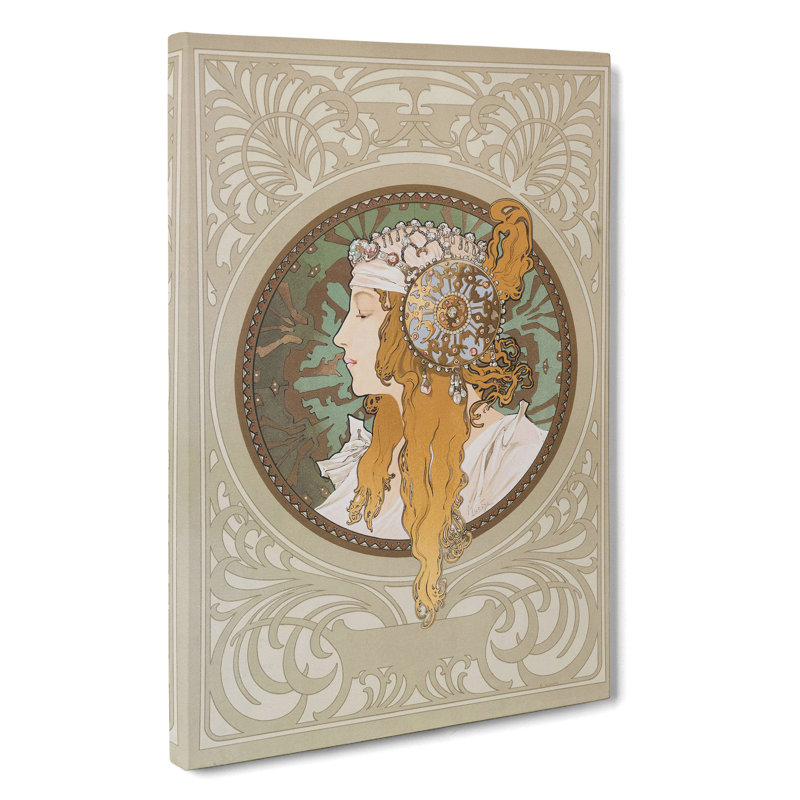 Byzantine by Alphonse Mucha - Wrapped Canvas, 50cm H x 35cm W x 3cm D
