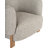 Round-back Wood Frame Accent Chair, Grey - Transform Your Living Space - 39" x 35" x 28"