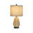 Inaya 22.8 in. Rattan Table Lamp with Dual USB Ports
