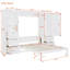 Grands lits escamotables peu encombrants, finition blanche en MDF pour une maison moderne