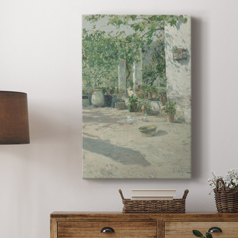 Imprimé floral rétro CLVII - galerie Cavas, H 18 po x l 12 po
