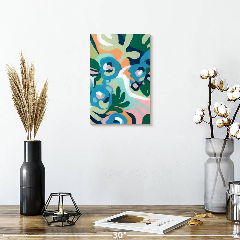 Avery Bright Floral Dance I, H 12 po x l 8 po