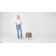 Repose-pieds rond en similicuir de 16 po de largeur Degregorio
